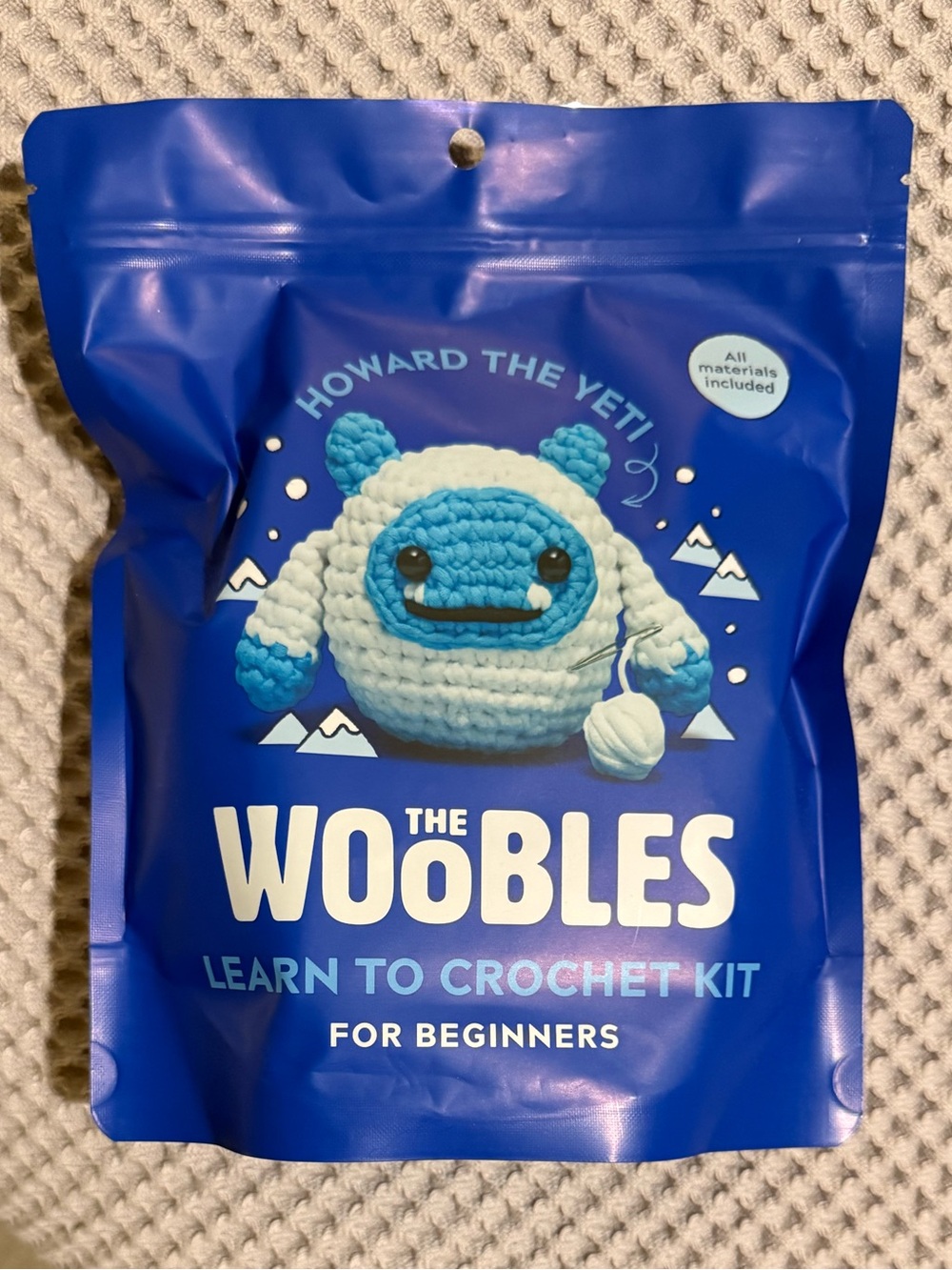 The Woobles Learn to Crochet Kit - Howard the Yeti
